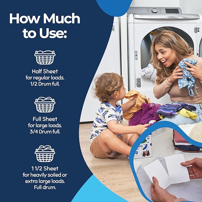 Miss Mouth’s Messy Eater Stain Treater Stain & Suds Duo Pack - 3 Pack Spray and 30 Pack Detergent Sheet bundle - Newborn & Baby Essentials - Food, Grease, Coffee Off Laundry, Underwear, Fabric