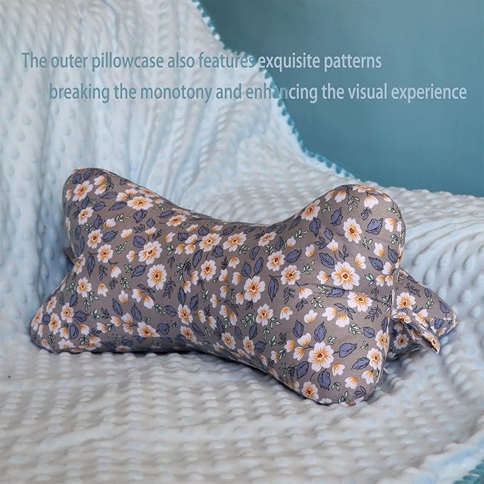 Neck & Cervical Pillows Dog Bone Shaped Travel Neck Pillows With Washable Removable Cover Have Loops On Either End For Car Bus Truck Driving Comfort Head Rest Support Neck Chiropractic Pillow ( Color