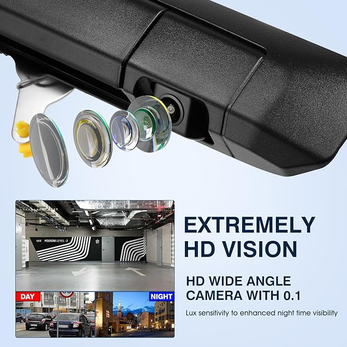 Tailgate Handle Backup Camera Fit for Toyota Tacoma 2009-2015 Tailgate Reversing Rear View Park Assist Camera RCA Plug Replaces 6909004020