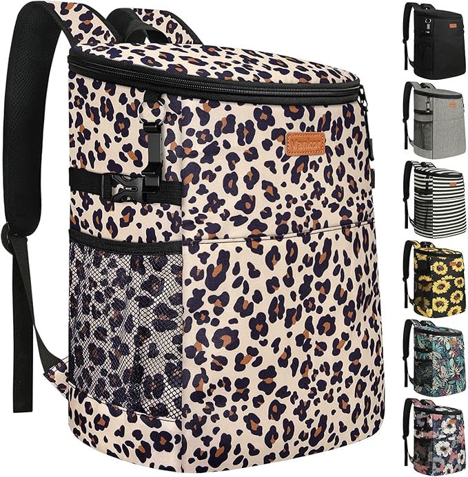Camping Cooler Backpack 30 45 Cans, Soft Backpack Coolers Insulated Leak Proof Travel Cooler Bag Waterproof Lunch Picnic Beach Work Trip Thermal Bag Drink Beverage Beer Bag Cooler