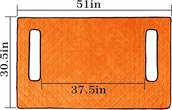 YOKYHOM Golf Cart Seat Covers, Golf Cart Seat Towel Blanket, Short Plush Surface, Soft and Comfortable, Suits EZGO, Yamaha, Club Car and Other 2-Seat Golf Carts, 51"x 30.5", Orange