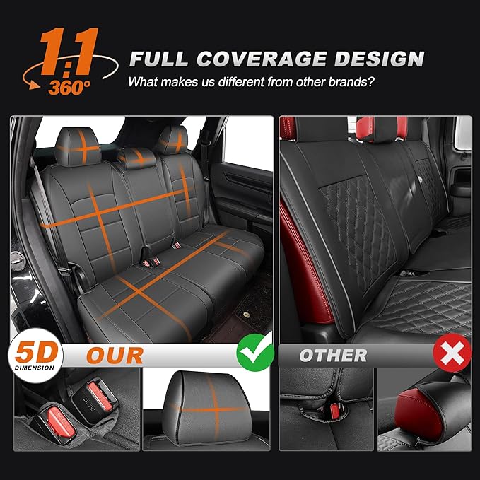 AOMSAZTO Custom Fit Seat Covers for Honda CRV 2017 2018 2019 2020 2021 2022 CR-V Faux Leather Full Set Seat Covers Front & Rear Car Seat Protector(Grey,5 Seats)
