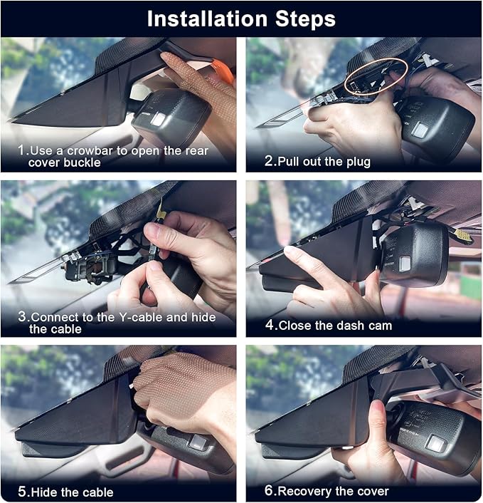 mangoal 4K Front & 2K Rear 2 Channel HDR Dash Cam, Dual STARVIS 2 IMX678 IMX675, Custom Fit for Ford F150 2015-2020 F250/F350 Super Duty 2017-2019(Model C), 5GHz WiFi, GPS, 128GB Card