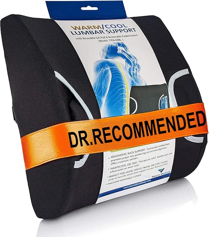 Vaunn Medical Lumbar Back Support Cushion Pillow