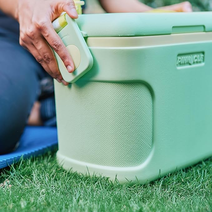 Pinnacle 8.5Qt Mini Cooler – 14 x 7.6 x 10.6In Ice Box with Smart Divider, Locking Lid, Adjustable Shoulder Strap – Insulated Picnic Basket Beach Cooler Bag – 36- Hour Ice Retention – Stylish Colors