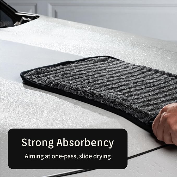High Absorbency Weavy Microfiber Car Drying Detailing Soft Towel 1200gsm (1pack, 15.7"x27.5")