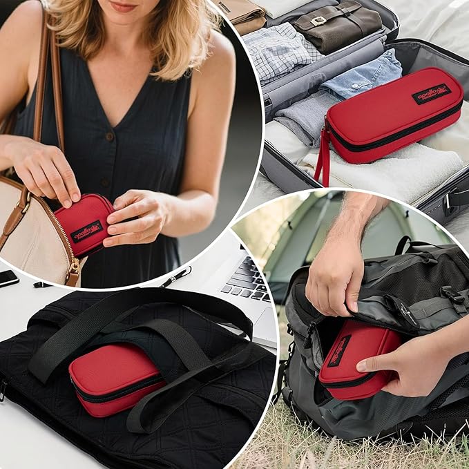 apollo walker Insulin Cooler Travel Case Diabetic Medication Cooler with Ice Packs and Insulation Liner insulin cooler travel case tsa approved