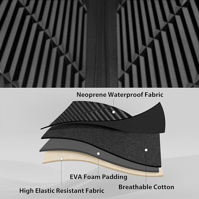 CAR PASS Waterproof Car Seat Covers Front Seats Covers Neoprene Wetsuit, All-Weather Non-Slip Durable,Universal Fit for SUV Sedans Trucks Vans Automotive,Armrest Airbag Compatible,Emboss 2 Black Green