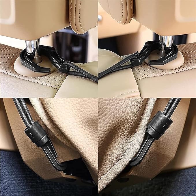 3-Layer Car Mesh Organizer, Seat Back Net Bag, Barrier of Backseat Pet Kids, Cargo Tissue Purse Holder, Driver Storage Netting Pouch, Car Accessories