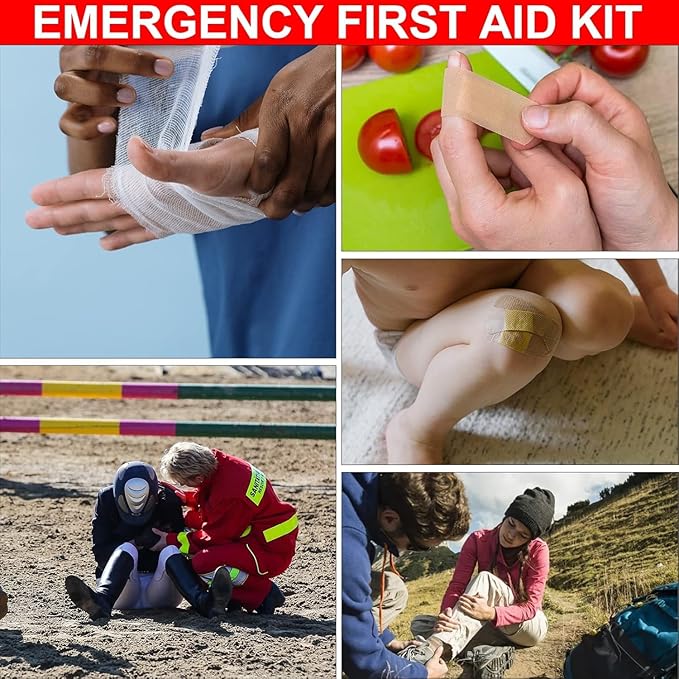 Car-Home Survival First-Aid Kit Emergency-Kit - Camouflage 277Pcs Equipment Travel Supplies Home Camping Hiking YIDERBO