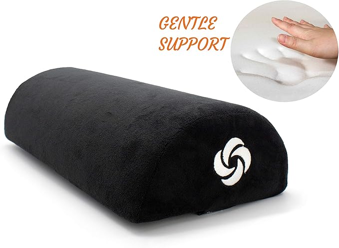 SAMSONITE - Half Moon Lumbar Support Pillow, Elevates Comfort, 100% Pure Memory Foam, Fits Most Seats