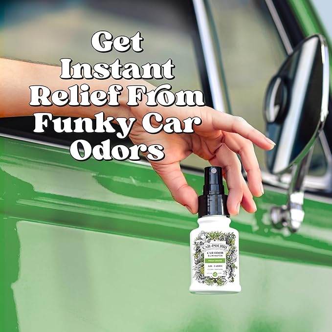 Car-Pourri Car Odor Air + Fabric Odor Freshener Spray, Fresh Cruise, Travel Size 1.4 Fl Oz