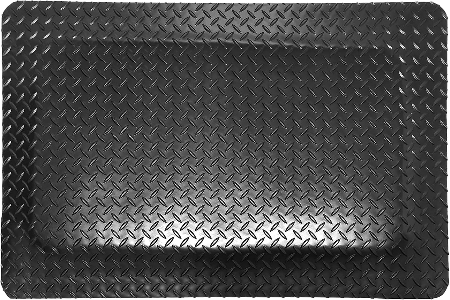 Rhino Mats, American Classic Diamond Anti-Fatigue Mats, Industrial Ergonomic Comfort Standing Mat for Work, Home, Garage, Office, Kitchen or Anywhere (Black 9/16" Thick, 3 FT. x 22 FT.)