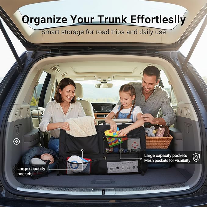 Car Trunk Organizer Backseat Hanging Storage Bag for Subaru Crosstrek Forester Outback Ascent Premium Sport Limited Base Touring XT SUV Accessories 2000-2024 2025