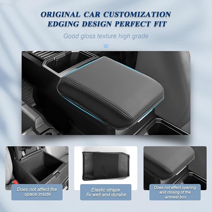 BIBIBO for 2024 2025 2026 Toyota Tacoma Center Console Cover Armrest 2024-2026 Toyota Tacoma SR /SR5/TRD PreRunner/Limited/Trailhunter/TRD Pro Arm Rest Cover 2024 2025 2026 Tacoma Accessories