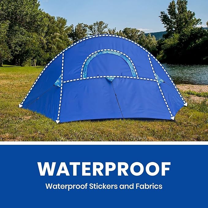 Alvantor® Beach Tent Beach Umbrella Outdoor Sun Shelter Cabana Automatic Instant Pop-Up UPF 50+ Portable Beach Shade Camping Fishing Hiking Canopy Easy Set Up Light Weight Windproof for 2-3 Person