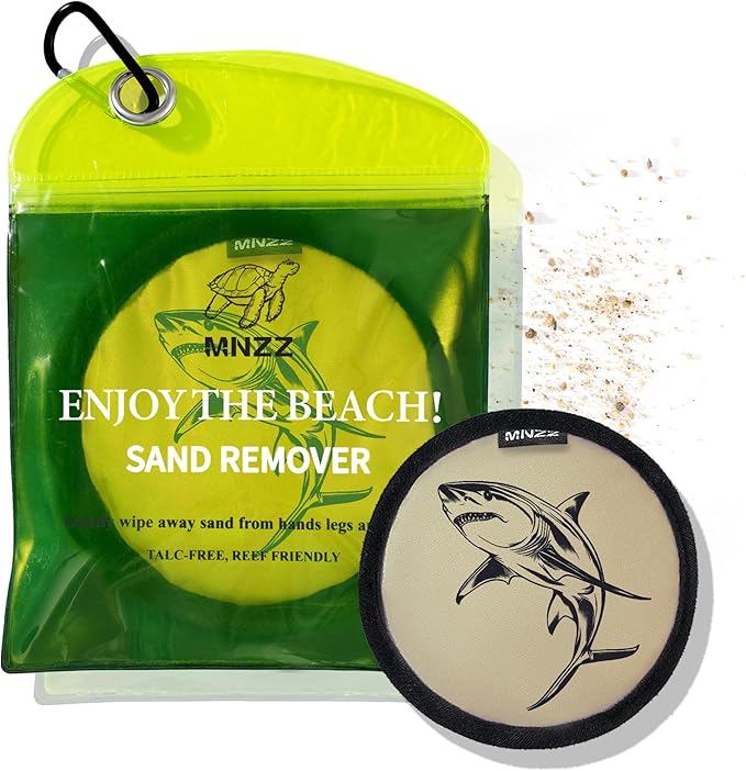 MNZZ Sand Eraser Remover Bag Towel Accessory for Beach Pool Picnic Camping Hiking Quick Dry Compact Travel Blanket Umbrella Hat Shell Tent Shovel Canopy Shade Cover Clip Toy Kit