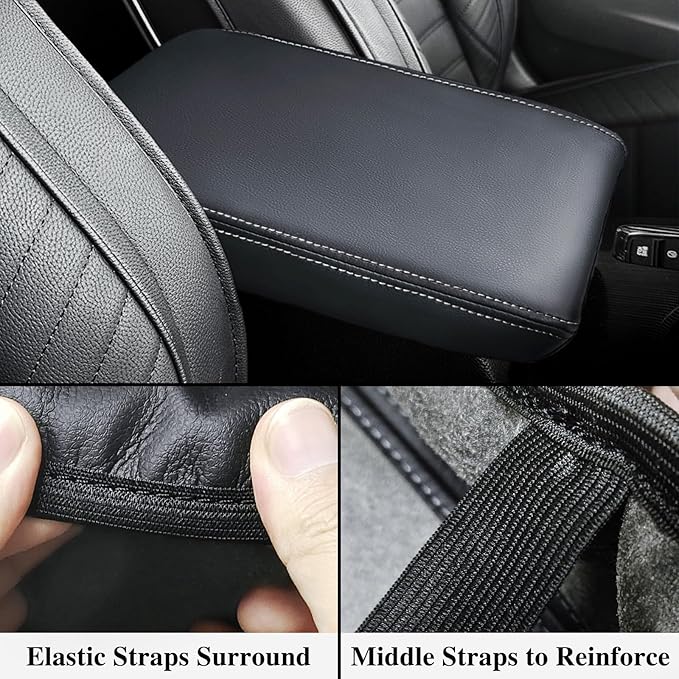 Car Center Console Armrest Cover for Honda Civic 2022-2025, Soft Armrest Pad Cover Protector Cushion for Honda Civic 2022 2023 2024 2025 Interior Accessories (Gray)
