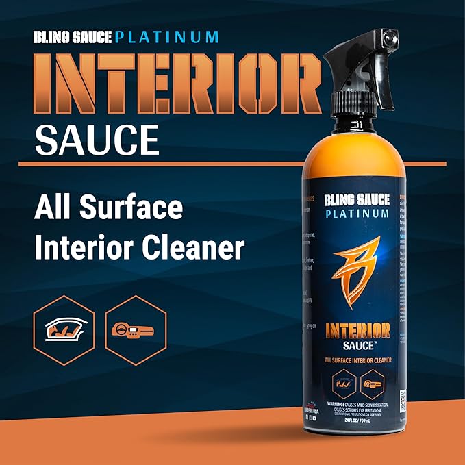 Bling Sauce Platinum Interior Sauce, Lavender Scent, All Surface Automotive Interior Cleaner for Cars, Trucks, SUVs, 24oz.