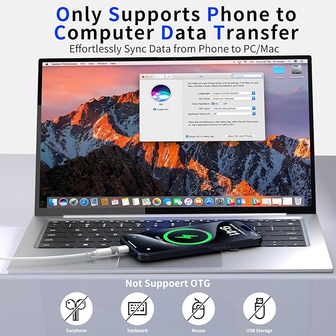 Thousover 4 Pack Lightning to USB C Adapter for iPhone 15/16/17 Pro/17 Pro Max,for iPhone 17/16 Charger,17/16 Accessories,Fast Charging & Data Transfer,USB C Charger Connector Cable,Not for Audio/OTG
