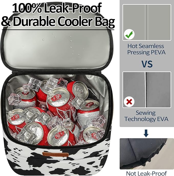 Camping Cooler Backpack 30 45 Cans, Soft Backpack Coolers Insulated Leak Proof Travel Cooler Bag Waterproof Lunch Picnic Beach Work Trip Thermal Bag Drink Beverage Beer Bag Cooler