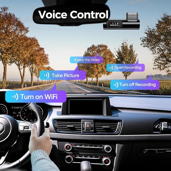 D500 Smart Dash Cam for Cars, 4K Front Dash Cam with WiFi&GPS, 0.96" LCD Display Car Camera, Night Vision, WDR, Parking Mode, Loop Recording, G-Sensor, 150° Wide Angle