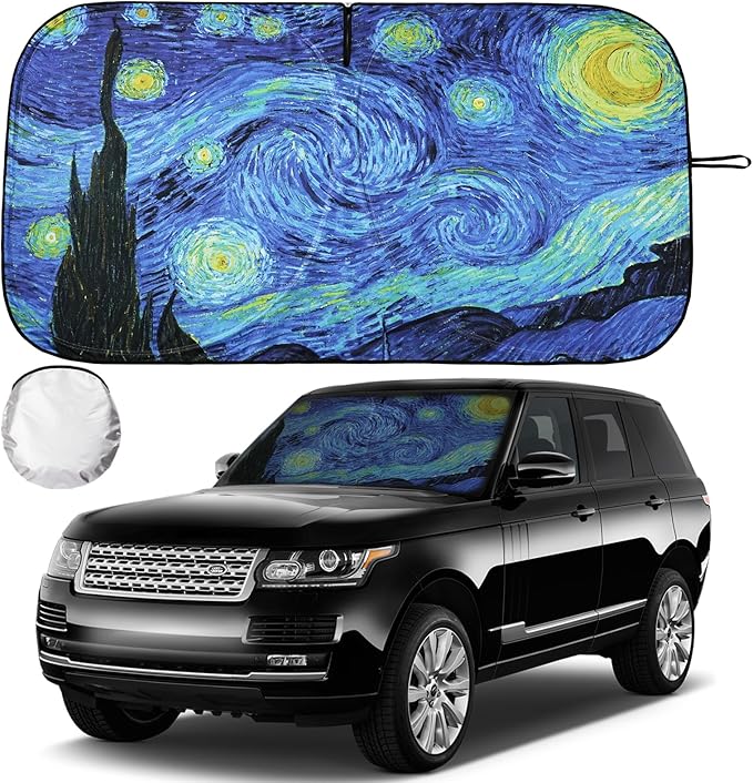 Windshield Sun Shade - Car Sun Shade Windshield, Reflector Sunshade Offers Ultimate Sun Protection for Hatchback, Truck, SUV, MPV