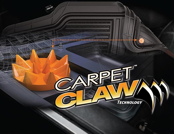 Armor All Floor Protector, Universal Floor Mats for Cars, Trucks, and SUVs, All-Season & Heavy-Duty Mats, No-Trim Fit for Easy Installation, Premium Quality and Easy to Clean, Black (4-Piece)