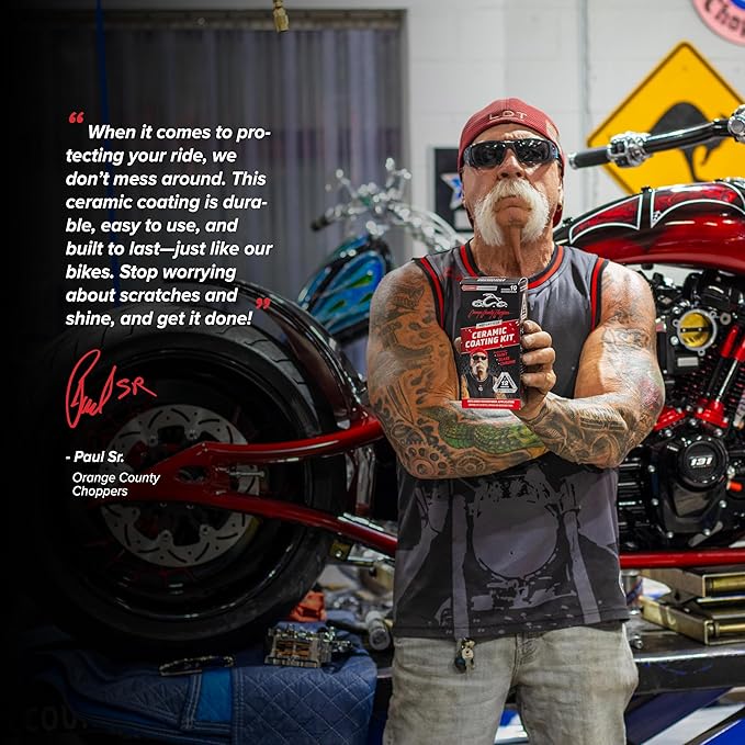 OCC® Motorcycle Ceramic Coating Paint Sealant - Seals, Shines & Protects Paint, Chrome & Glass For Up To 12 Months