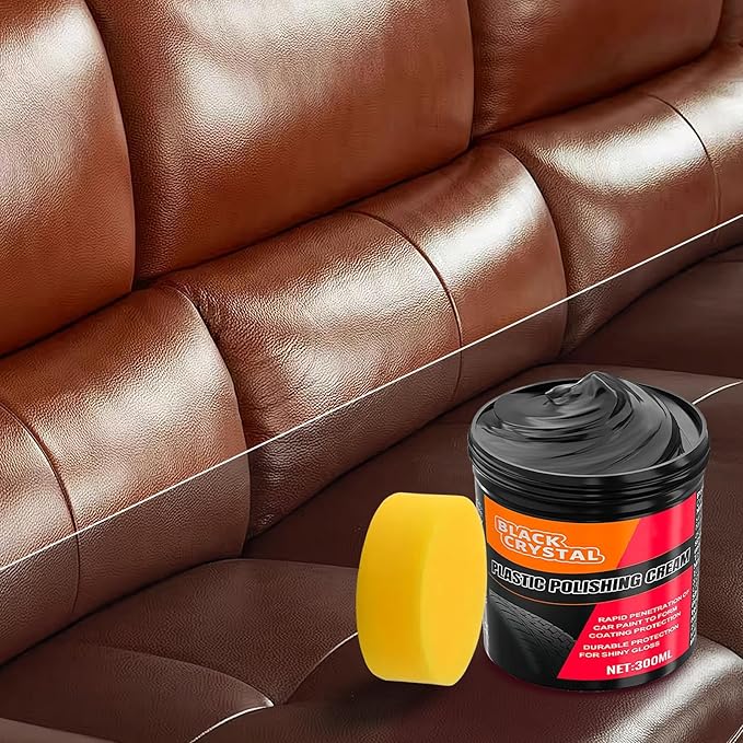 Car Trim Restorer, Car Dashboard Restorer, Cars Restorers Black for Interior & Exterior, 300g Automotive Detailing Supplies Cleaner Paste, Black Cars Scratch Remover for Coating Metal Plating