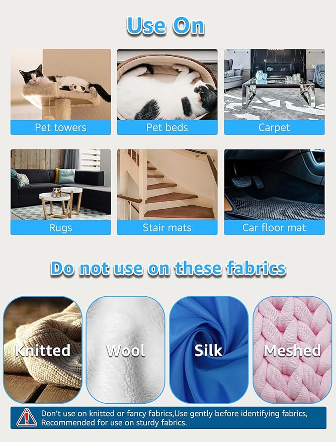1 PCS Pet Hair Removal Tool - Lint Remover, Carpet Scraper & Shaver for Carpets - Dog & Cat Hair Remover with Carpet Rake for Car,Rugs,Couch,Furniture - Fur Cleaner Tool