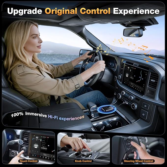 Wireless CarPlay Adapter for Apple [2026 Upgraded A7-Ultra Chip] Multi-User, Full-Auto Car Play Wireless Adapter for iPhone 6-17 Pro Max, Zero Latency, Cars 2015+, Plug & Play