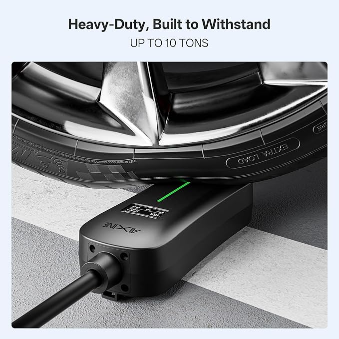 Level 1&2 EV Charger,Tesla EV Charger NACS 16A with 25FT Extension Cord Cable,Portable Electric Car Charger 240V NEMA 6-20 Plug&120V NEMA 5-15 Adapter Compatible with All Tesla Models