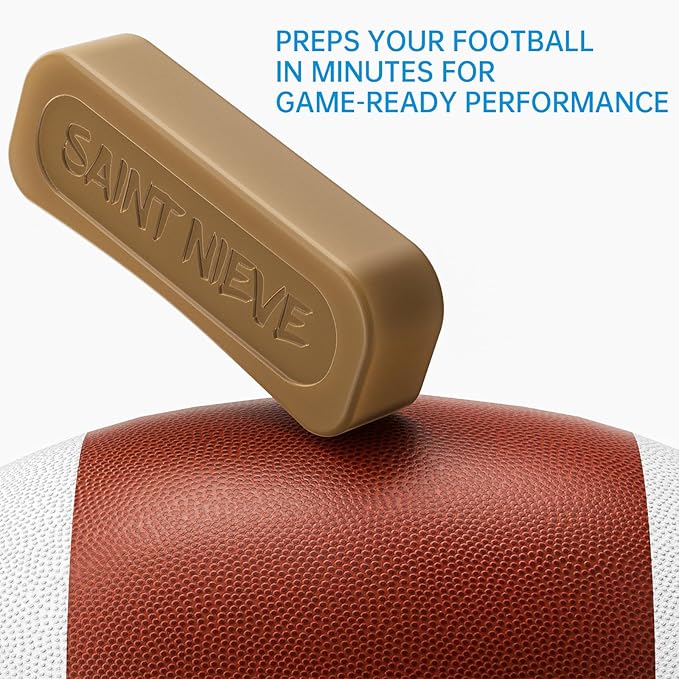 Football Prep Kit with Beeswax & Dual Brushes – Leather Football Conditioning Set for Grip, Break-in & Maintenance