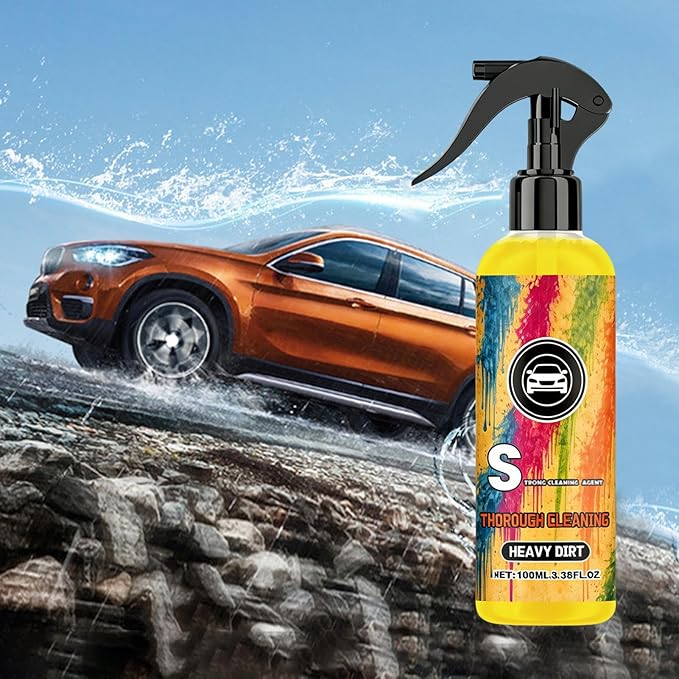 Automobile Heavy Duty Cleaning Spray, Stain Remover, 100ml, Car Cleaner, Vehicle Detailing, No Scrubbing Required, For Leather Seats Glass Panes SUV Trucks