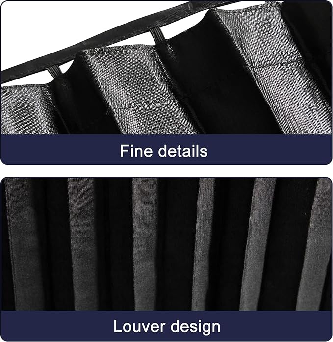 ZATOOTO Car Side Window Sun Shades - Front Privacy Magneic Black 2 Pcs Automotive Covers - Sunshades Curtain Prevent Glare and UV Rays for Baby