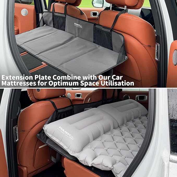 Portable Air Mattresses for Sleeping,Car Rear Seat Mattress Extension Plate,Folding Car Bed Mattress,Increase Travel Trunk Space & Car Bed Camping Space for Car/SUV/Model Y/3-Camping Essential ﻿