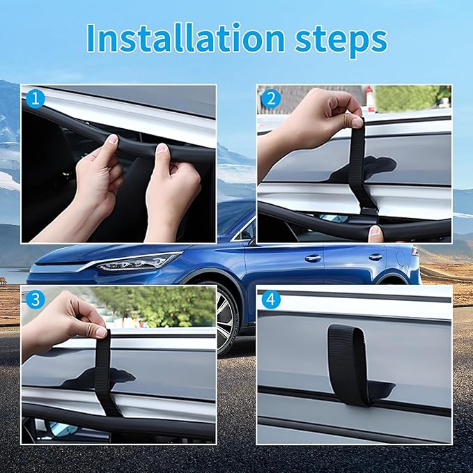 Waterproof Rooftop Cargo Bag, 21 Cubic Feet Heavy Duty Travel Car Roof Storage Bag with Anti-Slip Mat, Foldable Luggage Carrier for SUV Sedan Truck, Ideal for Road Trips Vacations Black