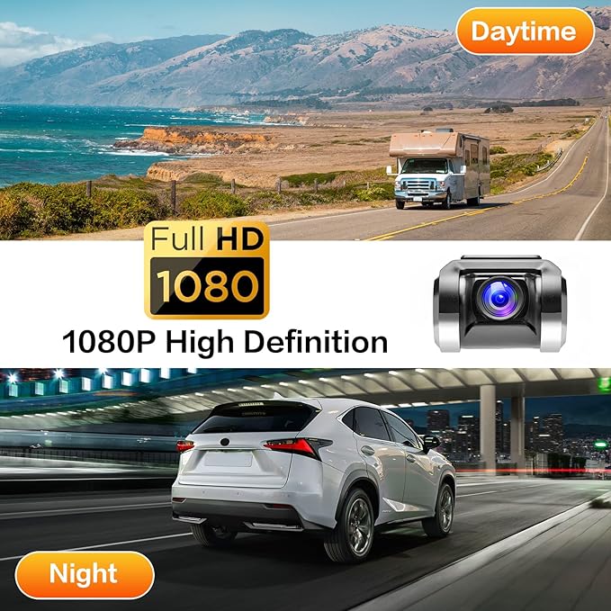 Inefala USB Car DVR Camera Video Recorder, Loop Recording ADAS, Dash Cam, with 32GB SD Card 24H Parking Mode Driving Recorder LDWS FCWS Dash Cam for Android Radio Stereo GPS DVD, Night Vision Full HD
