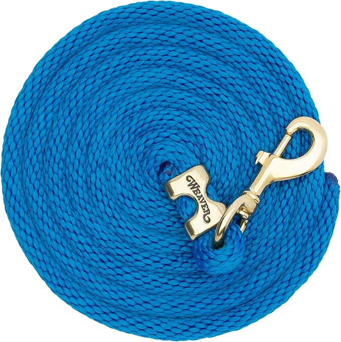 Weaver Equine Performance Lead Rope, Long Horse Lead Rope with Quick Halter Attachment, Soft Comfort Grip, Barn Horse Tack for Daily Use & Showing