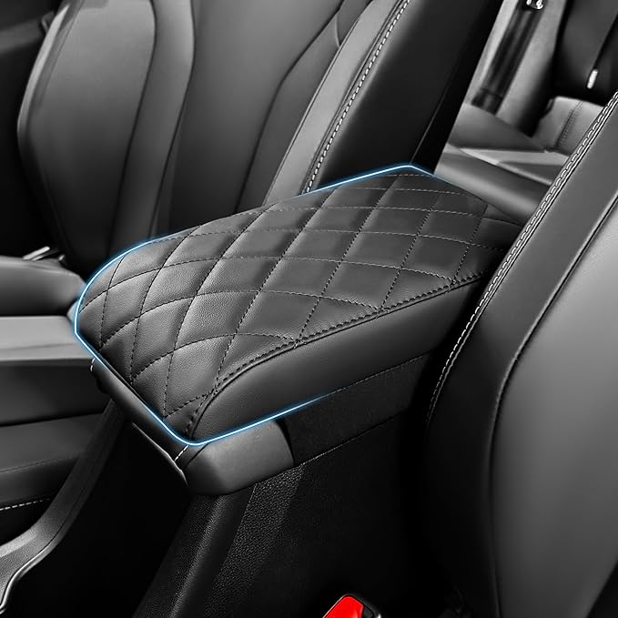 Corolla Center Console Cover/Pad Fit 2020-2023 2024 2025 2026,Faux Leather Toyota Corolla Armrest mat,Posture Improving Support Cushion,Protector Console,Waterproof, Wear-Resistant