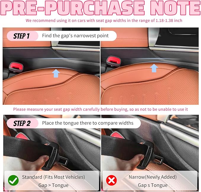 2PCS New Car Seat Gap Filler Organizer with Cell Phone Holder,Versatile Car Side Seat Gap Filler for Filling Gaps & Storing Items,2 in 1 Cars Gaps Seats Fillers