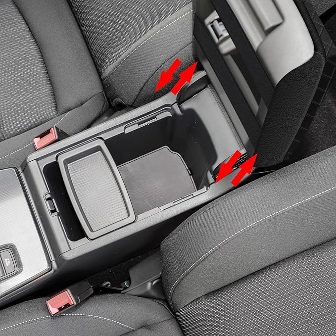 AOMSAZTO Center Console Cover Customized Armrest Cover Compatible with 2022-2023 Honda Civic, Soft Cozy Leather Arm Rest Covering for Car