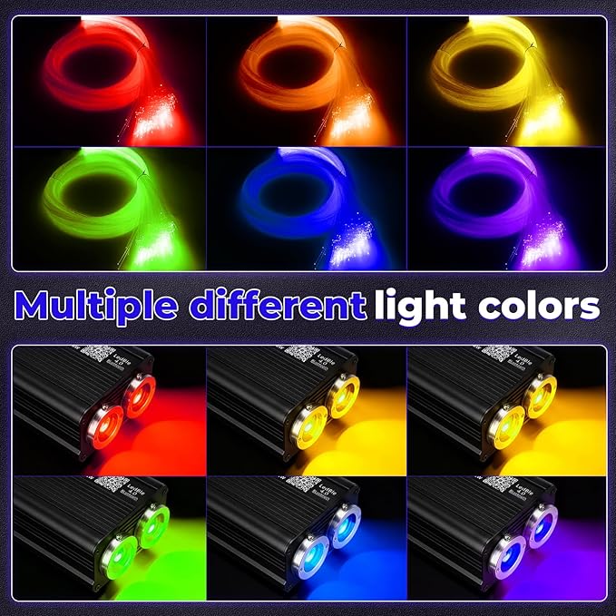36W Headliner Light Kit, Twinkle Star Lights for Car Decor 1000pcs*0.03in*9.8ft/3m, Fiber Optic Star Ceiling Lights APP/Remote Control for Car Roof Home Ceiling