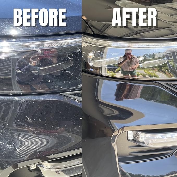Bugz Out Car Bug Cleaner, Remover & Wash - Spray Bugs, Tar, Bird Poop Off Exterior of Car & Windshield. Remove Black Streaks Without Scratching or Removing Paint. 24 oz bottle w/ Microfiber Cloth