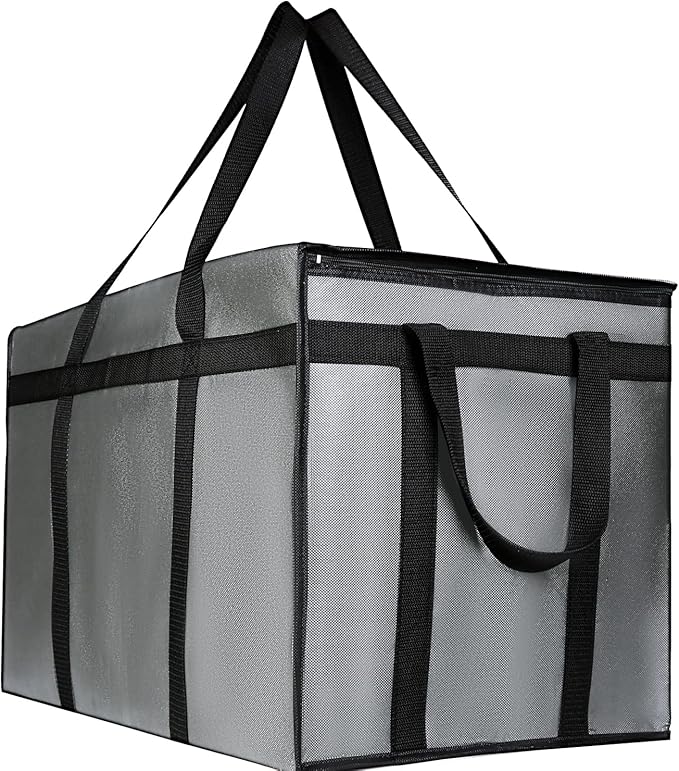 musbus Premium Insulated Food Delivery Bag XXL - 23x14x15 inches Waterproof Catering Supply Bag for Hot Food Delivery - Premium Food Warmer Bag for Uber Eats and Doordash Food Delivery