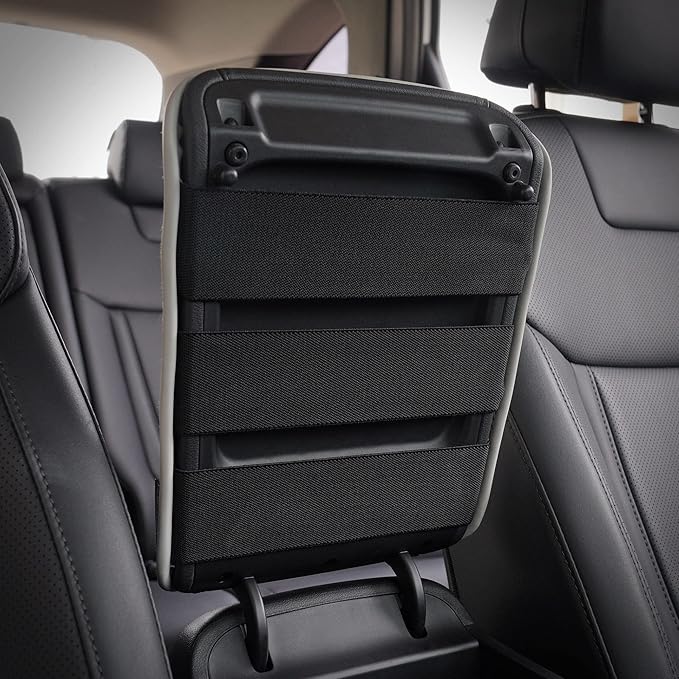 KMMOTORS Tucson(NX4) 2021~2024 Center Console Cover Light Gray, Armrest Cushion, Tucson Accessories, Vegan Leather, Console Lid Protector