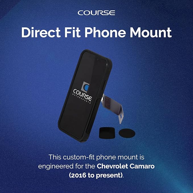 Course Motorsports DirectFit Phone Mount | Phone Holder | MagSafe Compatible Magnetic Mount | Custom Fit in-Dash Phone Mount | Compatible with Chevrolet Camaro (2016–Present)