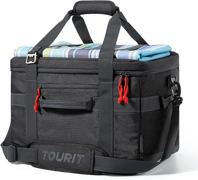TOURIT Soft Sided Cooler Bag Insulated 48/60 Cans, Large Collapsible & Leakproof Ice Chest for Picnic, Beach, Camping, Travel