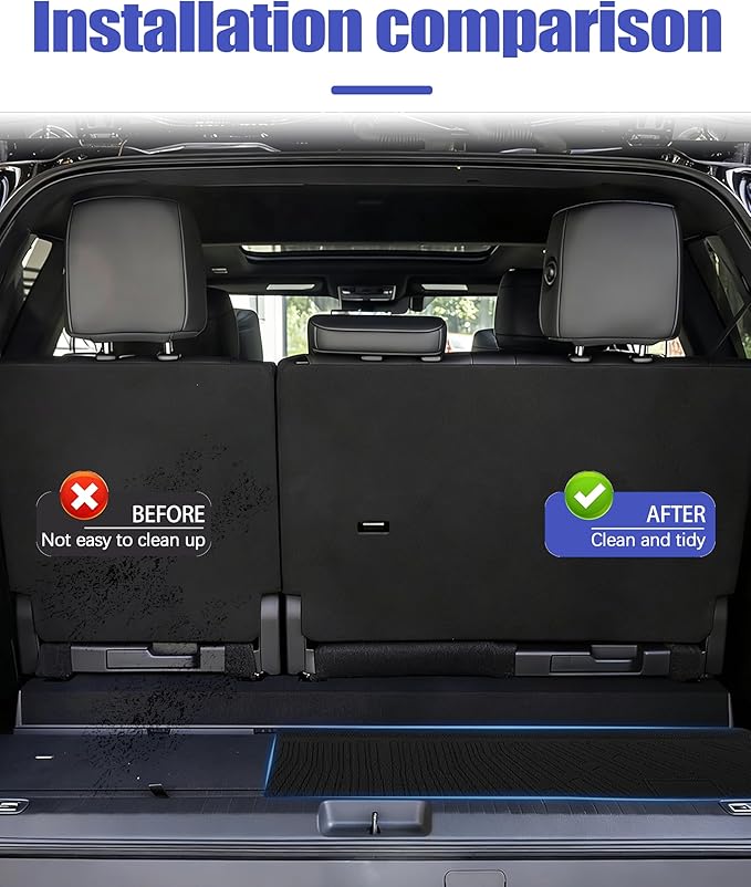 Trunk Mat for Toyota Sequoia Accessories 2023 2024 2025 2026 All Weather Cargo Liner Rear Trunk Mat Pet Mat